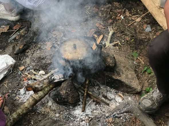 ដាំទឹកតែសម្បកក្រវ៉ាញ