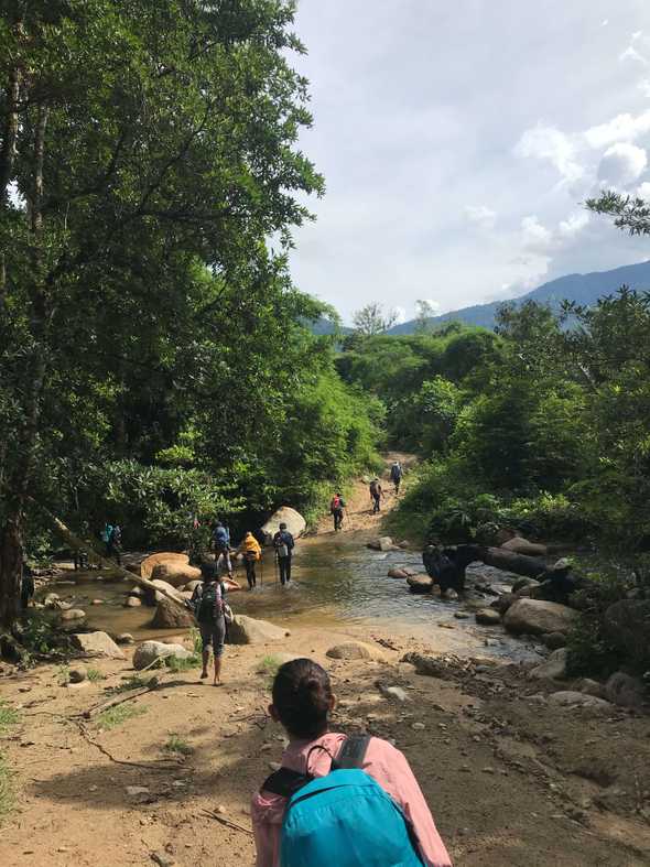 ចំណុចដើរឡើងបន្ទាប់ពីចុះពីគោយន្ត